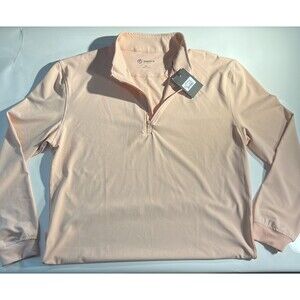 NEW NWT GreenSide Golf 1/4 Zip Pullover Jacket Men’s 2XL Pink Birdie Dropper XXL